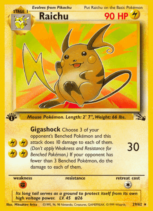 Raichu 29, Fossil