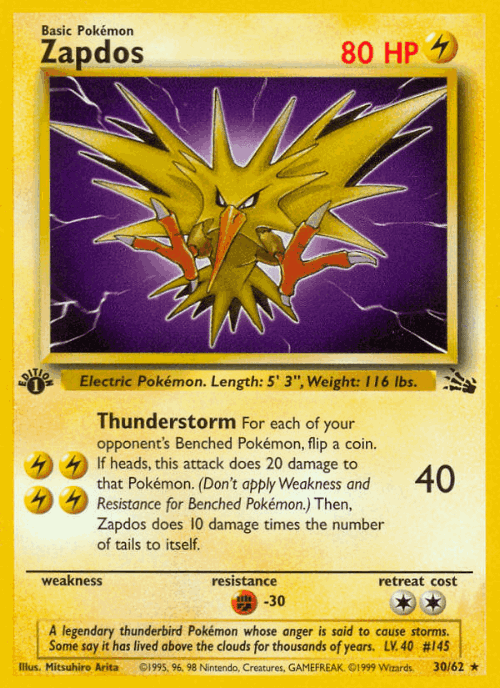Zapdos 30, Fossil