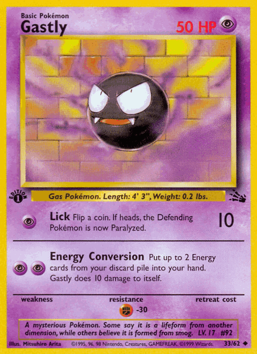 Gastly 33, Fossil