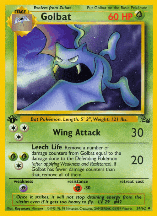 Golbat 34, Fossil