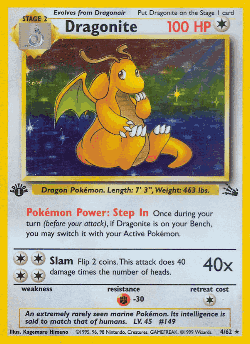 Dragonite Pokémon TCG card art