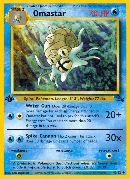 Omastar 40, Fossil