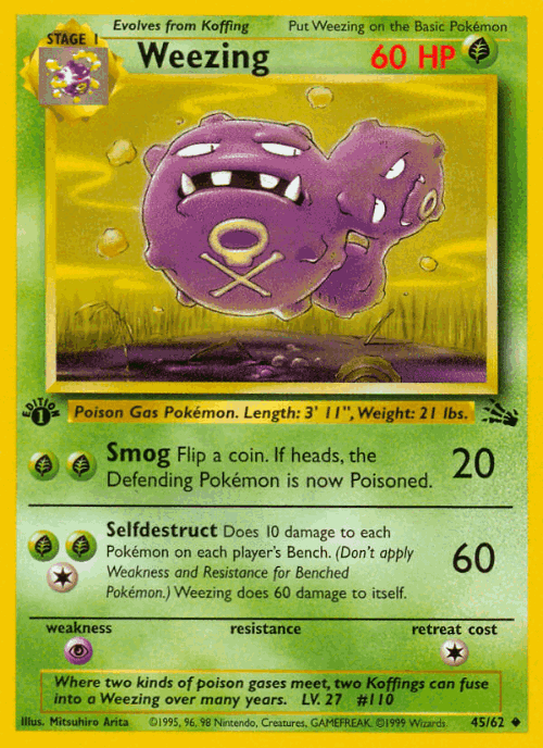 Weezing 45, Fossil