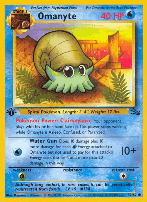 Omanyte 52, Fossil