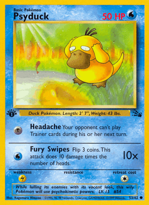 Psyduck 53, Fossil