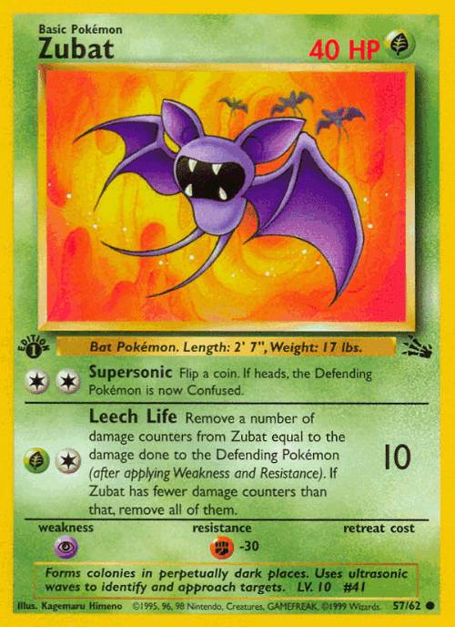 Zubat 57, Fossil