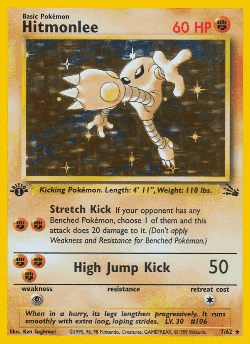 Hitmonlee Pokémon TCG card art