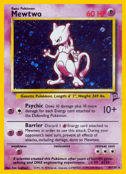 Mewtwo Pokémon TCG card art