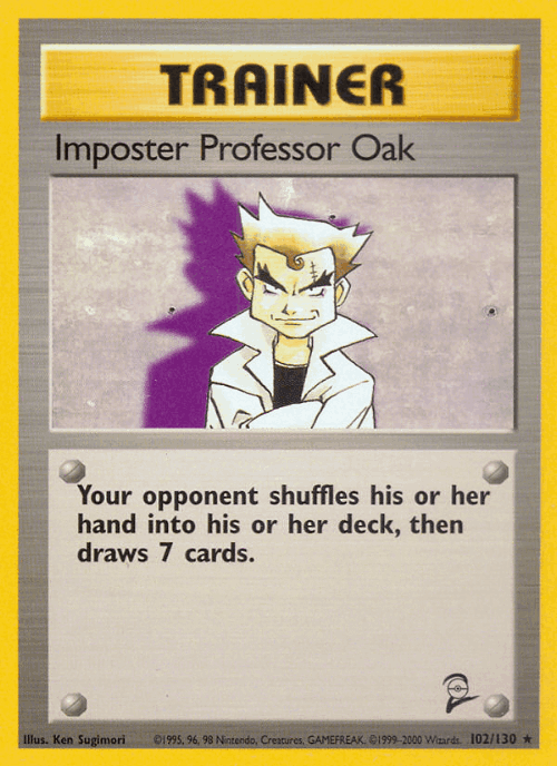 Imposter Professor Oak 102, Base Set 2