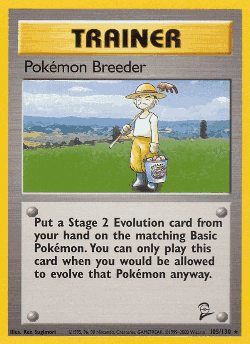 Pokémon Breeder 105, Base Set 2