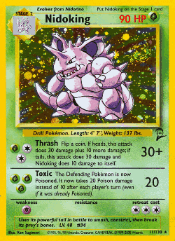 Nidoking Pokémon TCG card art