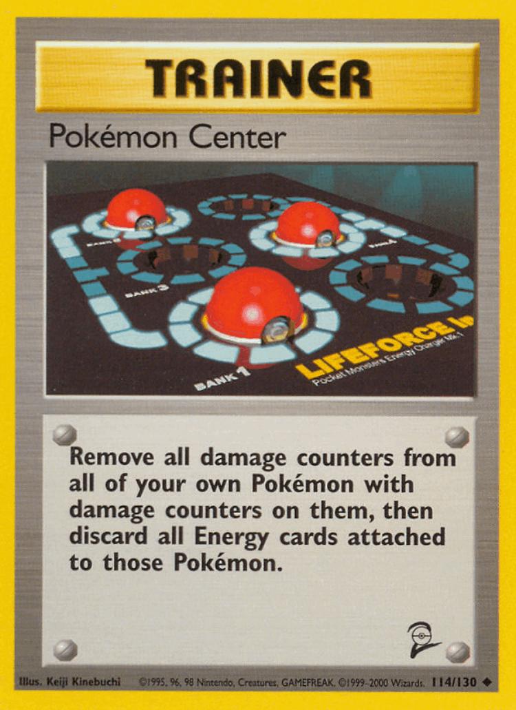 Pokémon Center #114 from Base Set 2 - Uncommon - Illustrated by Keiji Kinebuchi