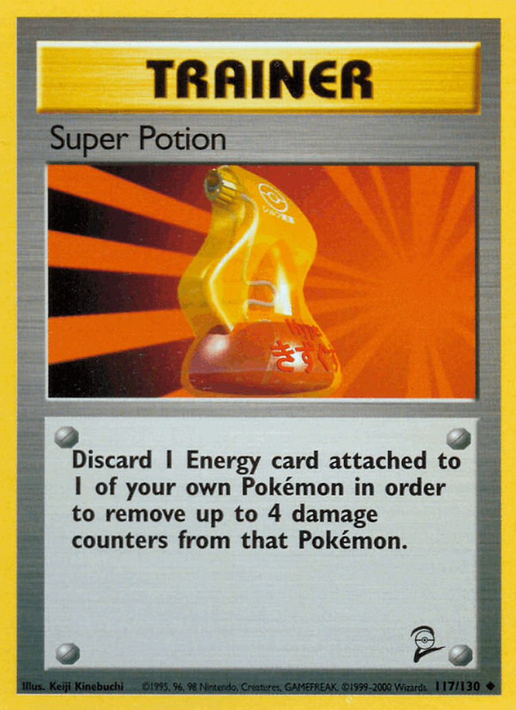Super Potion #117 from Base Set 2 - Uncommon - Illustrated by Keiji Kinebuchi