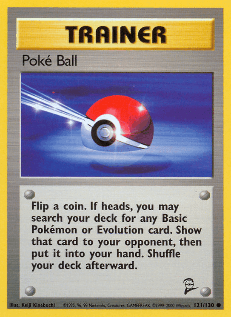 Poké Ball #121 from Base Set 2 - Common - Illustrated by Keiji Kinebuchi