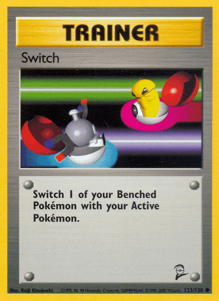 Switch #123 from Base Set 2 - Common - Illustrated by Keiji Kinebuchi