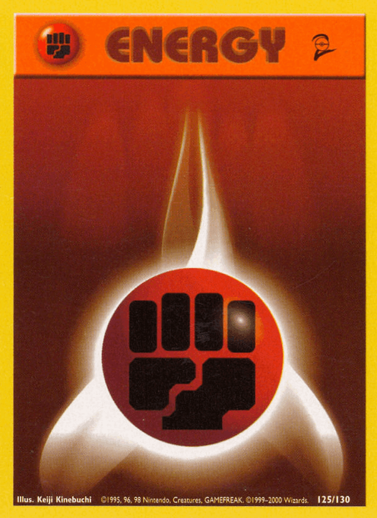 Fighting Energy #125 from Base Set 2 - Common - Illustrated by Keiji Kinebuchi