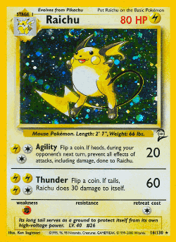 Raichu Pokémon TCG card art