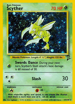 Scyther Pokémon TCG card art
