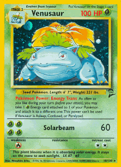 Venusaur Pokémon TCG card art