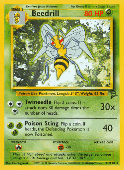 Beedrill Pokémon TCG card art