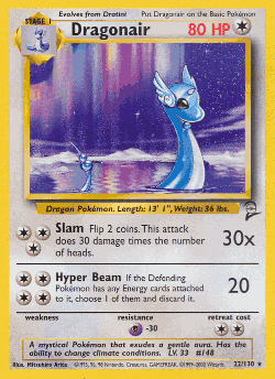Dragonair Pokémon TCG card art