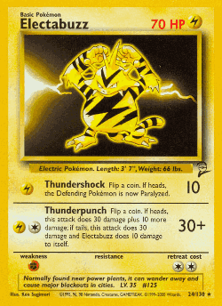 Electabuzz Pokémon TCG card art