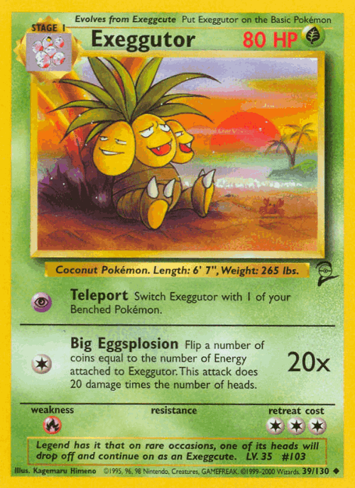 Exeggutor 39, Base Set 2