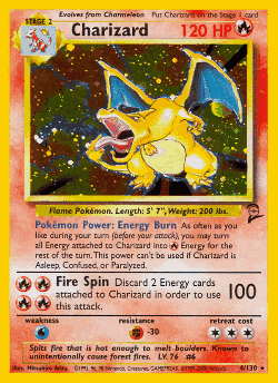 Charizard Pokémon TCG card art
