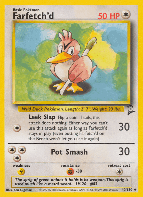 Farfetch'd 40, Base Set 2