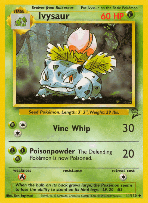 Ivysaur 44, Base Set 2