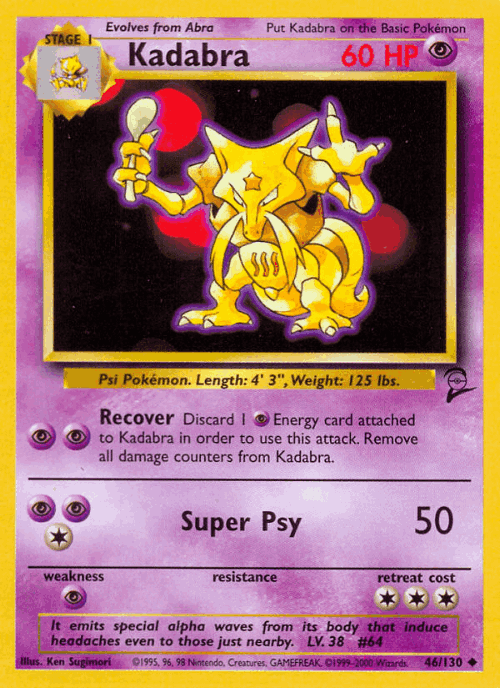 Kadabra 46, Base Set 2