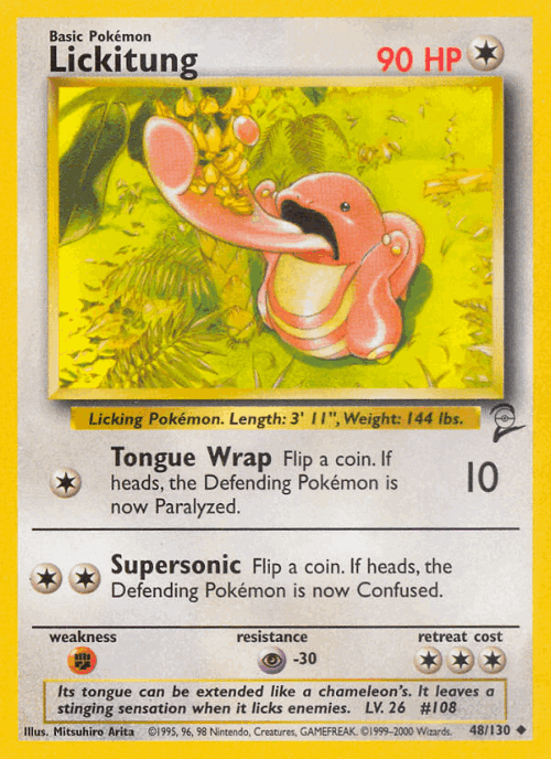 Lickitung 48, Base Set 2