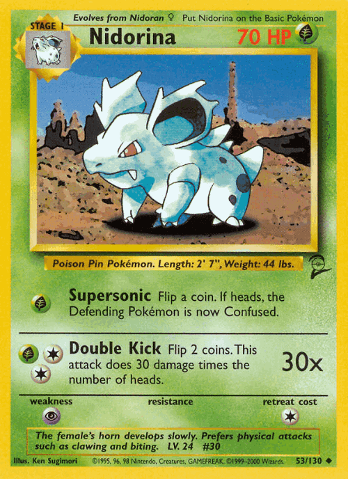 Nidorina 53, Base Set 2