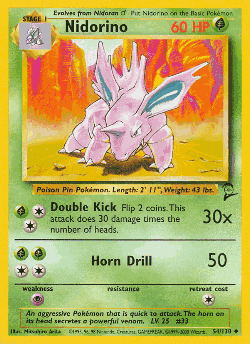 Nidorino 54, Base Set 2