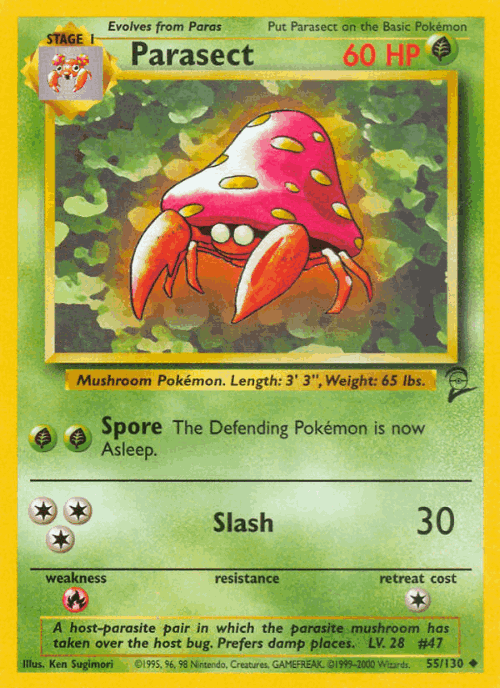 Parasect 55, Base Set 2