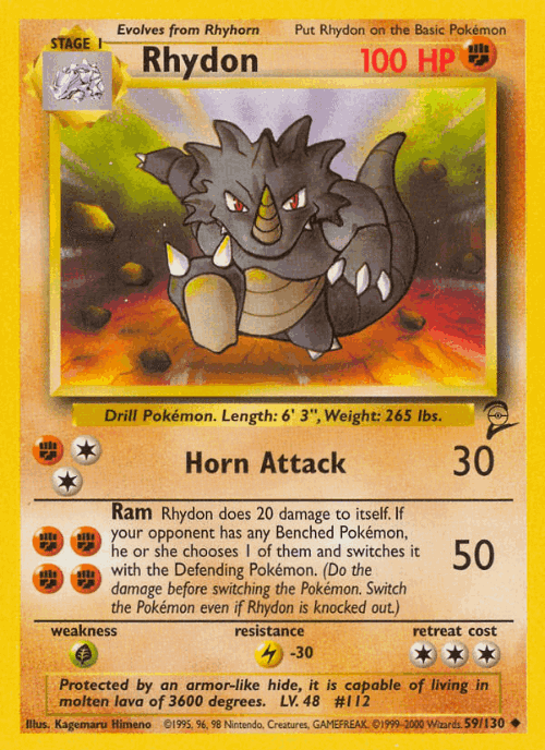 Rhydon 59, Base Set 2