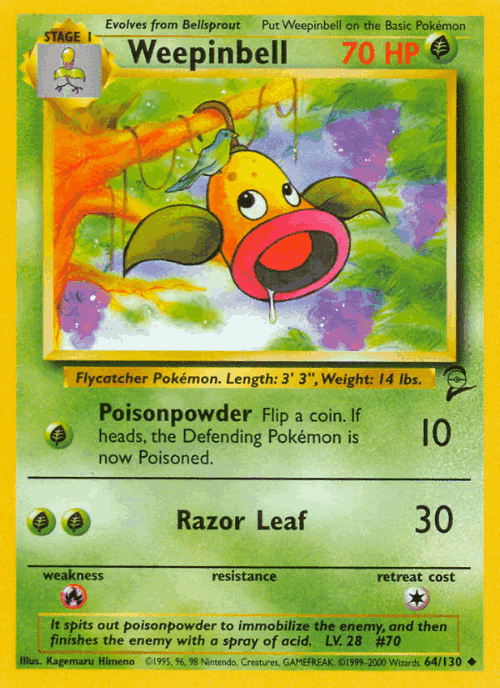 Weepinbell 64, Base Set 2