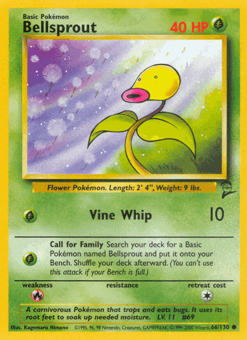 Bellsprout 66, Base Set 2