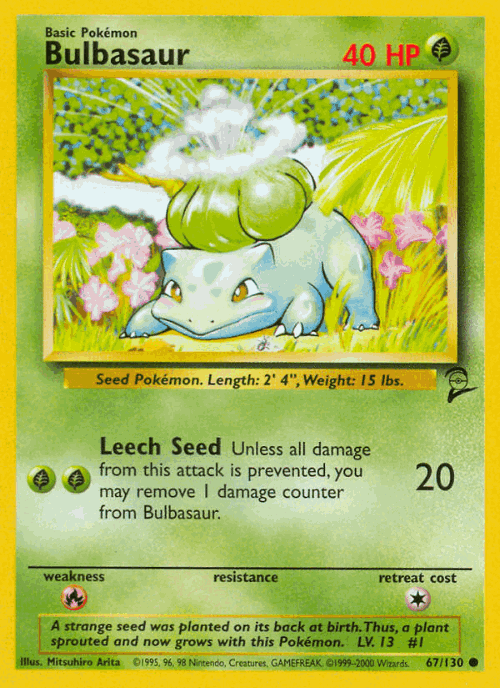 Bulbasaur 67, Base Set 2