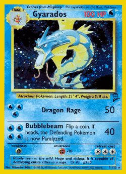 Gyarados Pokémon TCG card art
