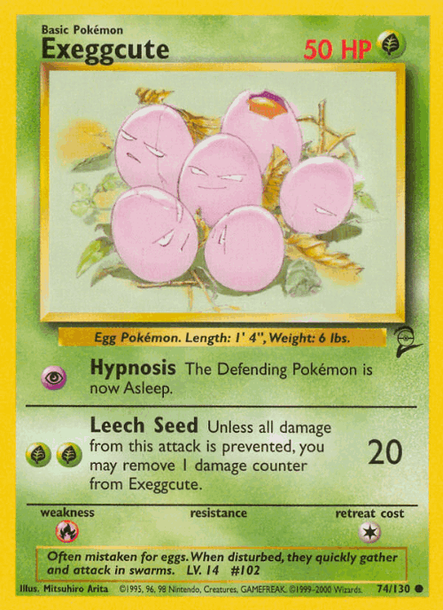 Exeggcute 74, Base Set 2