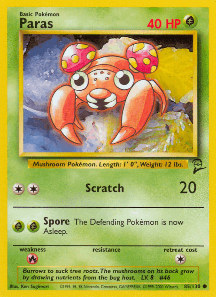 Paras #85 from Base Set 2 - Common - Illustrated by Ken Sugimori