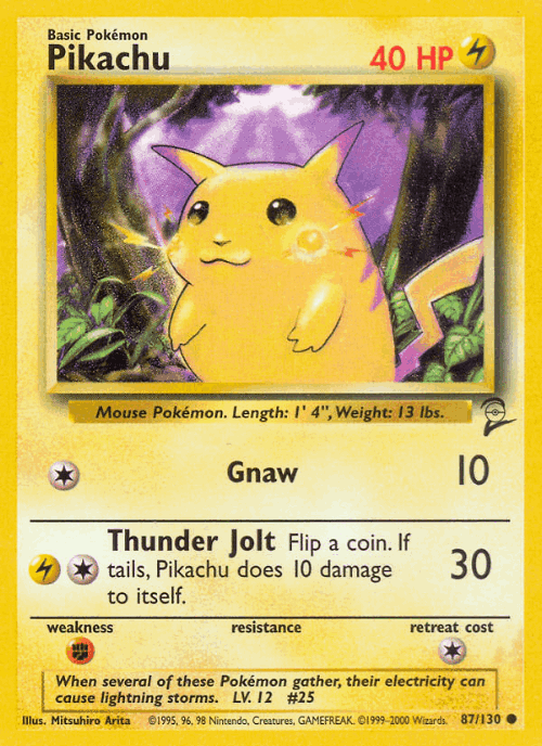 Pikachu 87, Base Set 2