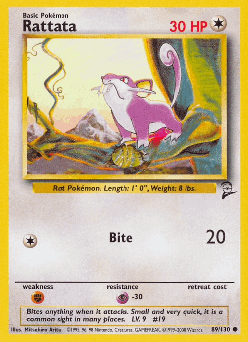 Rattata 89, Base Set 2