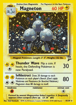 Magneton Pokémon TCG card art