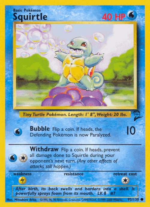 Squirtle 93, Base Set 2