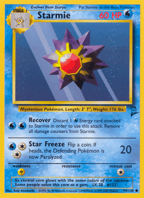 Starmie 94, Base Set 2
