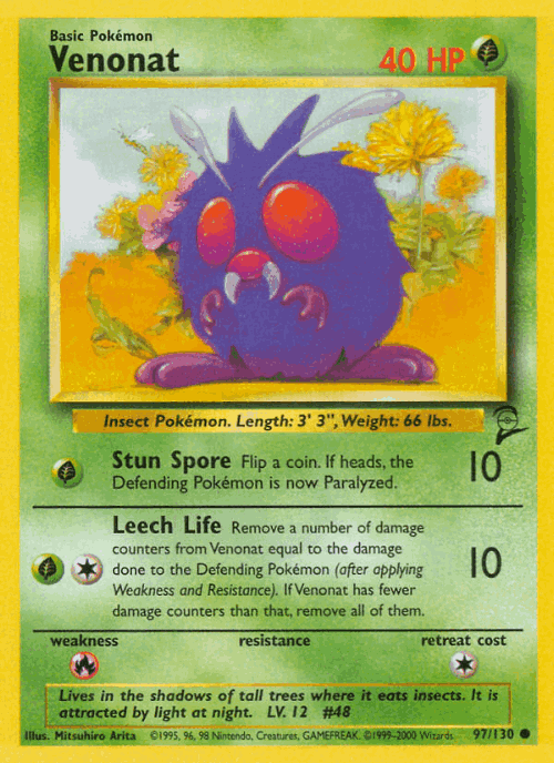 Venonat 97, Base Set 2