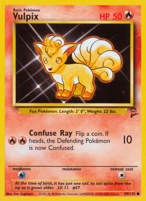 Vulpix 99, Base Set 2