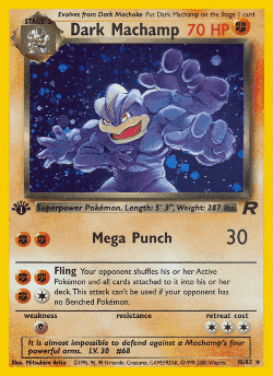 Dark Machamp Pokémon TCG card art